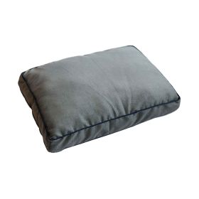 DGS Pet Products Repelz-It Upholstery Chenille Rectangle Pet Bed Small Blue/Grey 26" x 34" x 4.5" (Color: Grey/Blue, size: medium)